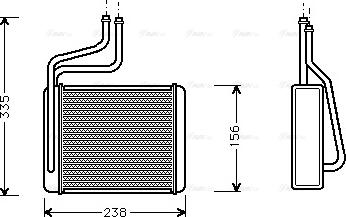 Ava Quality Cooling FD 6286 - Scambiatore calore, Riscaldamento abitacolo autozon.pro