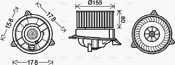 Ava Quality Cooling FD8495 - Ventilatore abitacolo autozon.pro