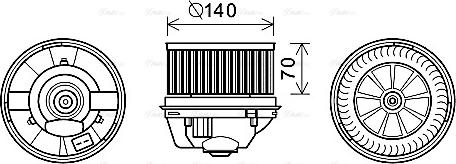 Ava Quality Cooling FD8496 - Ventilatore abitacolo autozon.pro