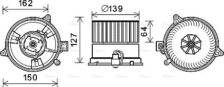 Ava Quality Cooling FD8576 - Ventilatore abitacolo autozon.pro