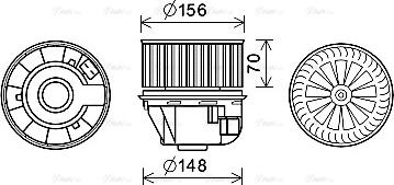 Ava Quality Cooling FD8611 - Ventilatore abitacolo autozon.pro