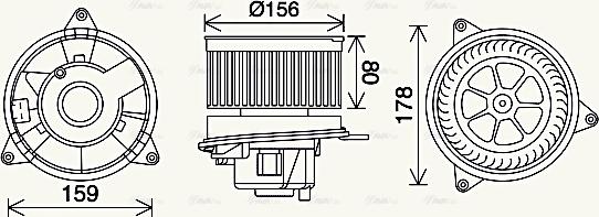 Ava Quality Cooling FD8638 - Ventilatore abitacolo autozon.pro