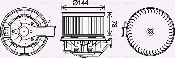 Ava Quality Cooling FD8632 - Ventilatore abitacolo autozon.pro