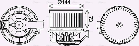 Ava Quality Cooling FD8629 - Ventilatore abitacolo autozon.pro