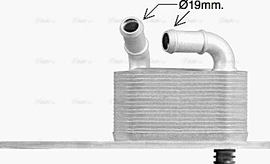 Ava Quality Cooling FD3666 - Radiatore olio, Olio motore autozon.pro