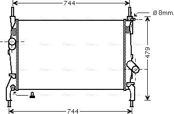 Ava Quality Cooling FD 2404 - Radiatore, Raffreddamento motore autozon.pro