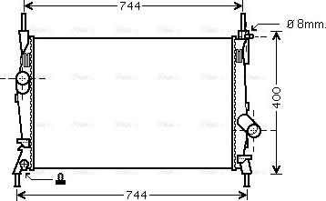 Ava Quality Cooling FD 2403 - Radiatore, Raffreddamento motore autozon.pro