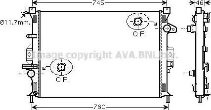 Ava Quality Cooling FD 2421 - Radiatore, Raffreddamento motore autozon.pro