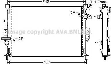 Ava Quality Cooling FD 2422 - Radiatore, Raffreddamento motore autozon.pro