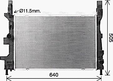 Ava Quality Cooling FD2665 - Radiatore, Raffreddamento motore autozon.pro