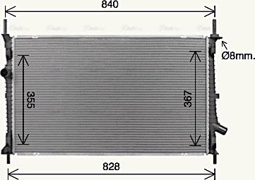 Ava Quality Cooling FD2679 - Radiatore, Raffreddamento motore autozon.pro