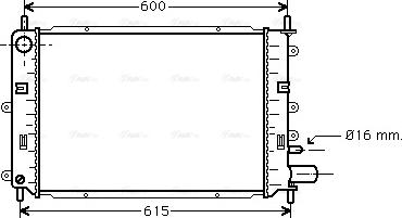 Ava Quality Cooling FD 2152 - Radiatore, Raffreddamento motore autozon.pro