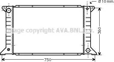 Ava Quality Cooling FD 2168 - Radiatore, Raffreddamento motore autozon.pro