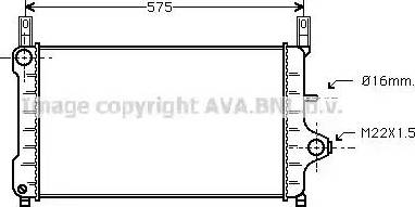 Ava Quality Cooling FD 2172 - Radiatore, Raffreddamento motore autozon.pro