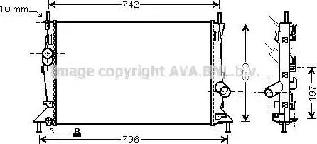 Ava Quality Cooling FD 2369 - Radiatore, Raffreddamento motore autozon.pro