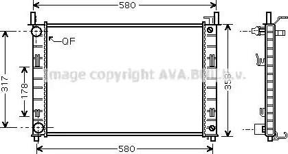 Ava Quality Cooling FD 2324 - Radiatore, Raffreddamento motore autozon.pro