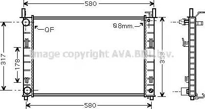 Ava Quality Cooling FD 2326 - Radiatore, Raffreddamento motore autozon.pro