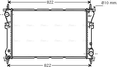 Ava Quality Cooling FD 2320 - Radiatore, Raffreddamento motore autozon.pro