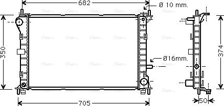 Ava Quality Cooling FD 2379 - Radiatore, Raffreddamento motore autozon.pro