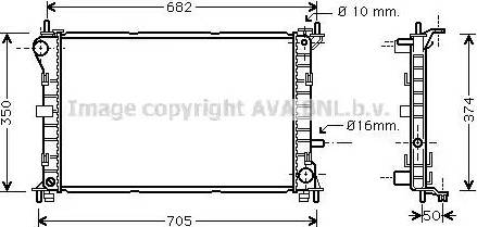 Ava Quality Cooling FDA2379 - Radiatore, Raffreddamento motore autozon.pro