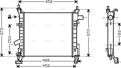 Ava Quality Cooling FD 2373 - Radiatore, Raffreddamento motore autozon.pro