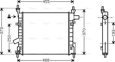 Ava Quality Cooling FD 2372 - Radiatore, Raffreddamento motore autozon.pro