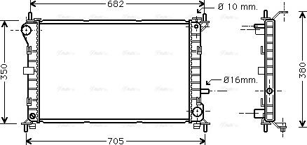 Ava Quality Cooling FD 2264 - Radiatore, Raffreddamento motore autozon.pro