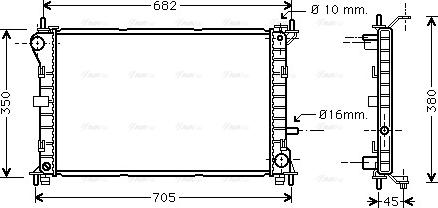 Ava Quality Cooling FD 2265 - Radiatore, Raffreddamento motore autozon.pro