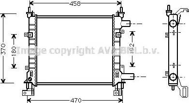 Ava Quality Cooling FD 2260 - Radiatore, Raffreddamento motore autozon.pro