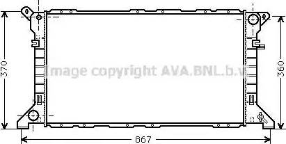 Ava Quality Cooling FD 2205 - Radiatore, Raffreddamento motore autozon.pro