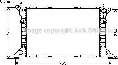 Ava Quality Cooling FD 2202 - Radiatore, Raffreddamento motore autozon.pro