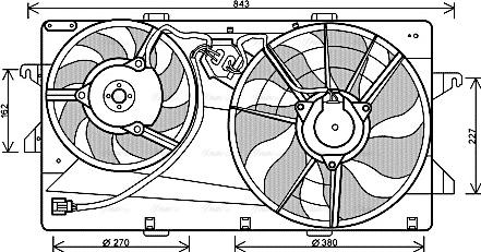 Ava Quality Cooling FD 7549 - Ventola, Raffreddamento motore autozon.pro