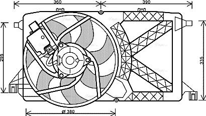 Ava Quality Cooling FD 7544 - Ventola, Raffreddamento motore autozon.pro