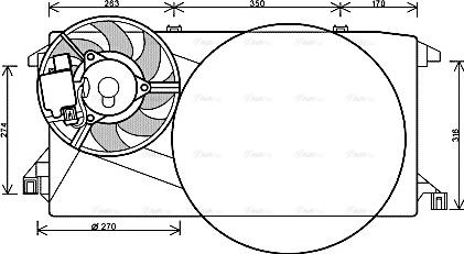 Ava Quality Cooling FD 7545 - Ventola, Raffreddamento motore autozon.pro