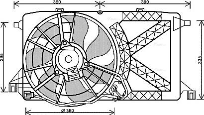 Ava Quality Cooling FD 7548 - Ventola, Raffreddamento motore autozon.pro