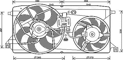 Ava Quality Cooling FD 7543 - Ventola, Raffreddamento motore autozon.pro