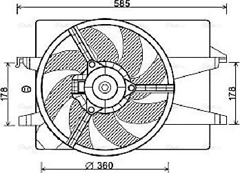 Ava Quality Cooling FD 7551 - Ventola, Raffreddamento motore autozon.pro