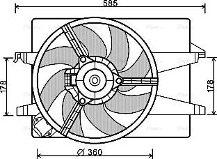 Ava Quality Cooling FD 7553 - Ventola, Raffreddamento motore autozon.pro