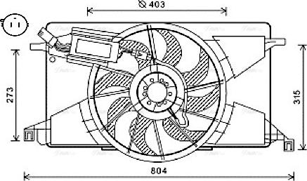 Ava Quality Cooling FD7565 - Ventola, Raffreddamento motore autozon.pro