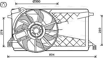 Ava Quality Cooling FD7563 - Ventola, Raffreddamento motore autozon.pro