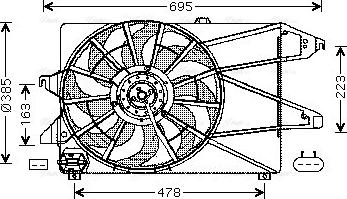 Ava Quality Cooling FD 7504 - Ventola, Raffreddamento motore autozon.pro