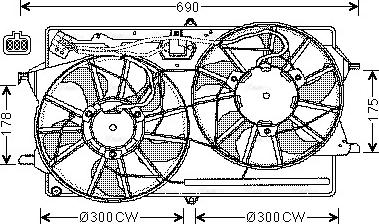 Ava Quality Cooling FD 7505 - Ventola, Raffreddamento motore autozon.pro