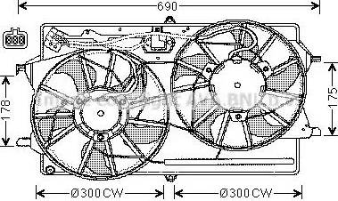 Ava Quality Cooling FD 7511 - Ventola, Raffreddamento motore autozon.pro