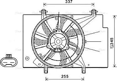 Ava Quality Cooling FD7582 - Ventola, Raffreddamento motore autozon.pro