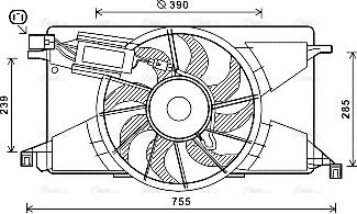 Ava Quality Cooling FD7608 - Ventola, Raffreddamento motore autozon.pro