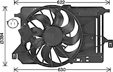 Ava Quality Cooling FD7685 - Ventola, Raffreddamento motore autozon.pro