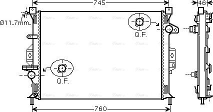 Ava Quality Cooling FDA2421 - Radiatore, Raffreddamento motore autozon.pro