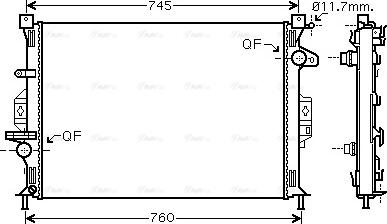 Ava Quality Cooling FDA2422 - Radiatore, Raffreddamento motore autozon.pro