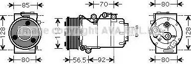 Ava Quality Cooling FDK497 - Compressore, Climatizzatore autozon.pro