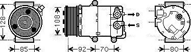 Ava Quality Cooling FDAK415 - Compressore, Climatizzatore autozon.pro